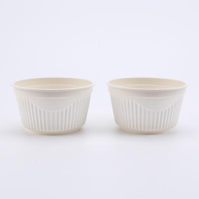 China Big Disposable Biodegradable 600ml Cornstarch Soup Bowl for sale