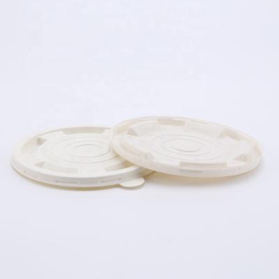 China 450ml Disposable Biodegradable Cornstarch Soup Bowl Lid for sale