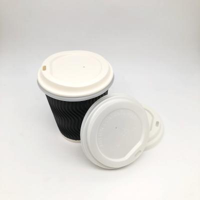 China 6oz 8oz 10oz Renewable 100% Biodegradable Compostable PLA CPLA Coffee Cup Lid 80mm for sale