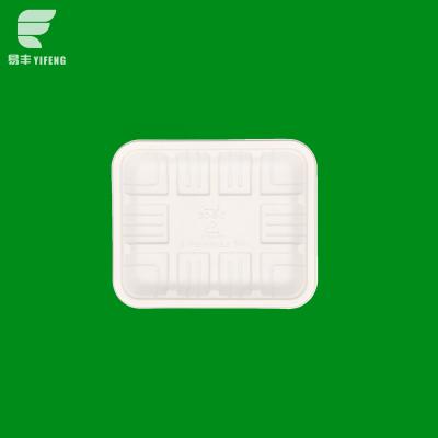 China Disposable Biodegradable Corn Meat Food Disposable Tray for sale