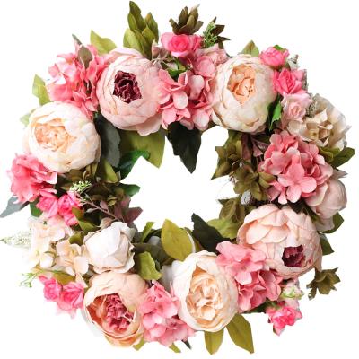 China Simulation Modern Decorative Flower Artificial Flower Wedding Silk Peony Hanging Artificial Flowers Braid for sale