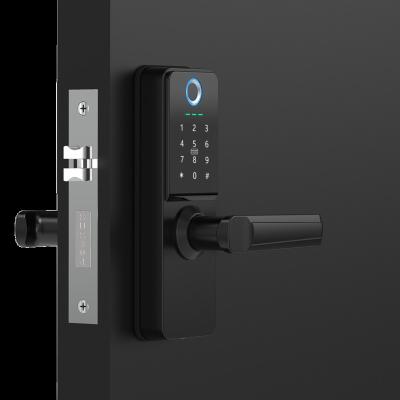 China Hot Selling Home Office Hotel Amazon Pass Code Lock IC Card Smart Fingerprint and APP Open Smart Lock for sale