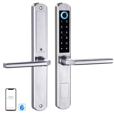 China European Standard Single Electronic Stainless Steel Lock TTLOCK Fingerprint Combination Lock for sale