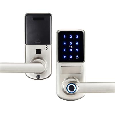 China Hotel apartments office APP lock home security smart anti-theft door remote control smart biometric fingerprint lock for sale