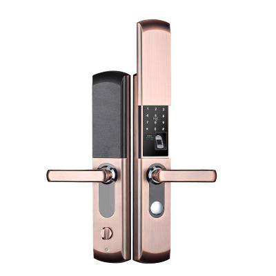 China Wholesale Home Hotel Apartments Office Fingerprint Biometric Smart Lock Digital Intelligent Door Lock with Mobile App Control for sale