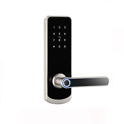 China Tuya Hotel Apartments Euro Standard Steel Door Home Electronic Smart Door Locks Home Lock For Wooden Doors for sale