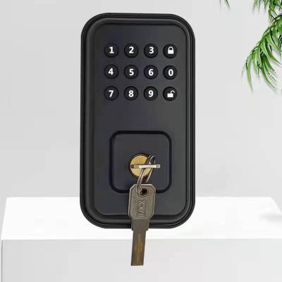 China Home Security Single Door Password Lock Automatic Rigging Door Lock Smart Black for sale