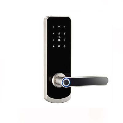 China Newest High Technology Smart Lock Design Home Office Hotel Apartments Door Lock Fingerprint Password App and IC Card for sale