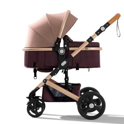 China High Landscape Multifunctional High Quality Baby Stroller 3 In 1 With Height Adjustable Seat for sale