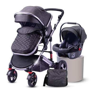 China LYCRA carrinhos de bebe stroller strollers 3 in 1 deluxe with car seat mommy bag for sale