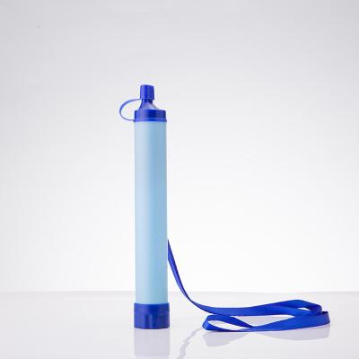 China Outdoor +Activated Plastic Carbon Survival Water Filter Straw With Activated Carbon For Camping Trekking First Aid Backcountry Hiking Supplies for sale