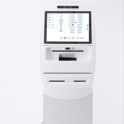 China Indoor Professional Self-Service Kiosk Ordering With Slim Stand Design With Payment Terminal Bracket for sale