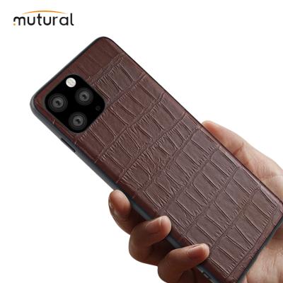 China Luxury Customized PC Fashion Croco PU Leather iPhone Cases For iphone 12 iphone XII Case Back Cover for sale