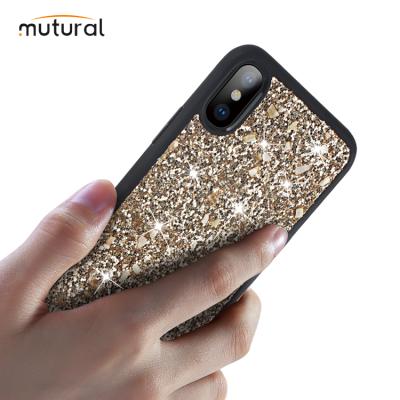 China Hot Sale Mutural PU Cuncan Series Bling Bling Case For iPhone 7/8/X/XR/11/11 Pro Phone Max/12 Case for sale