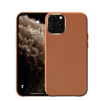 China Business Style With Wax Wholesale Inner Car Holder Cases PU Oil Leather+PC For For Iphone 12 Pro Max Sweat Proof Fingerprint Proof for sale