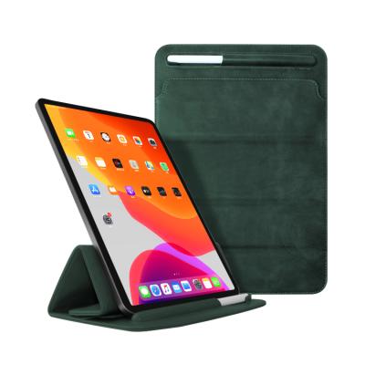 China Leather Pen Holder Case with Pen Tray for iPad 9.7 5/6th Generation Cover Auto Sleep Wake for sale