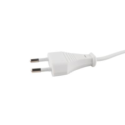 China Home Appliance Two-plug 2 Pins European Standard Pure Copper Power Cord For Audio Printer for sale