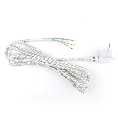 China European Home Appliance CPE 2 Pin VDE Two-Pin Braided Power Cord For Home Appliance for sale