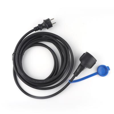 China European Standard Waterproof Home Appliance Three-Core Plug Direct Power Cord For Electric Grill for sale