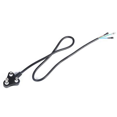 China Home Appliance Power Electrical Outlet With Mains Cord South Africa 3 Pin Power Cable For Computer and Laptop for sale