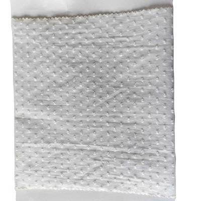 China Moisture-absorbent Anti Pill 100%Cotton Hygienic White Color Pure Cloth Dot Cut Cloth For Bulk for sale