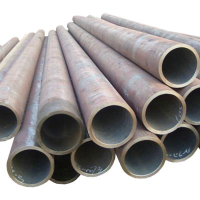 China Bright round thick-walled seamless pipe and tube, Q235B carbon steel hot-rolled large-diameter seamless pipe and tube, steel for sale