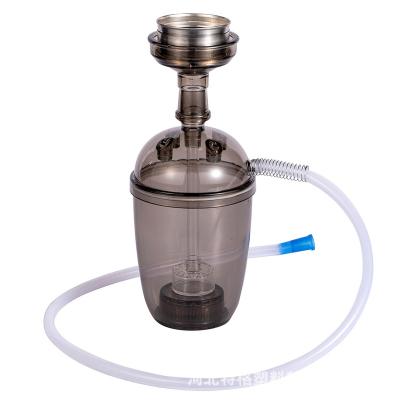 China Portable Brass Plastic Acrylic Hookah Set, Multicolor Optional, With LED Light Hookah Cup for sale