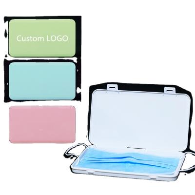 China Promotional Custom Student Storage Storage Box Mask Logo REUSE Rectangular Gifts Mask Case for sale