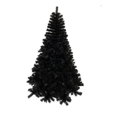 China Designs 210cm Encrypted Black PVC Christmas Tree Branch 1600 Foot Fireproof Iron Christmas Tree for sale