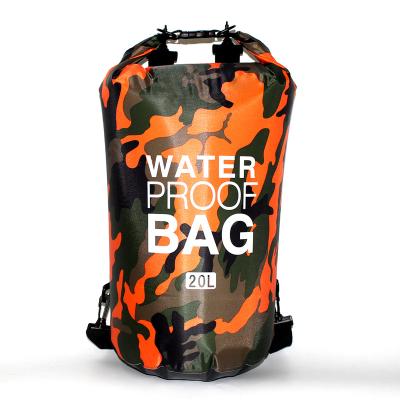 China First Aid Kit + 20L Travel Kit Camouflage OEM Outdoor PVC Ocean Bag For Sports Backpack Dry Bag for sale