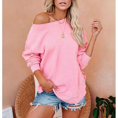 China New Breathable Sportswear Casual Home Sweater Autumn Wear Women's Long Sleeve Sweater for sale