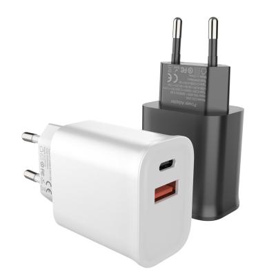 China UniversalÂ   Portable Travel Charger QC 3.0 PD 3.0 USB Type-C Fast Wall Charger 33W Dual Port High Power Charger For Phone Notebook for sale