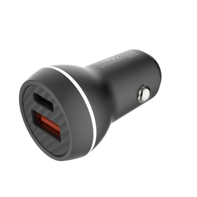 China USB C Car Charger Dual USB Car Mobile Phone Charger Head Can Be Customized for sale