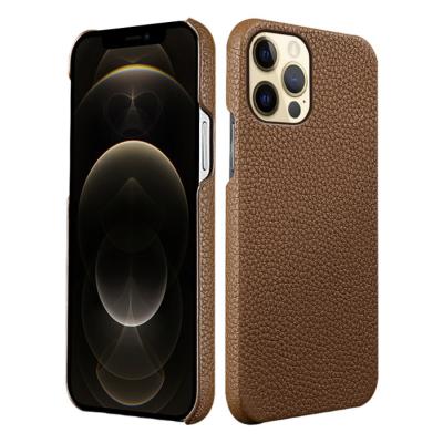 China Anti-fall Lychee Luxury New Pattern Genuine Leather Phone Case For iPhone11/12 Pro Max Cover For iPhone XS Max XR Genuine Leather Case for sale