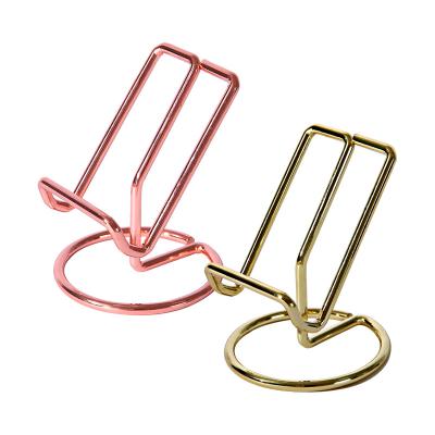 China Compatiable with iPad 2021 New Universal Metal Cute Mini Gold Phone Holder Gift Iron Wire For Desktop Mobile Phone Holder Mount for sale