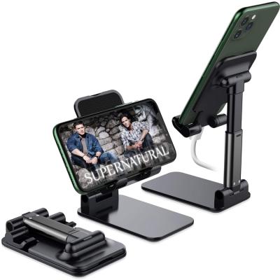 China Hot Selling Adjustable In Amazon Foldable Universal Mobile Phone Adjustable Holder For Desktop Phone Desk Holder for sale