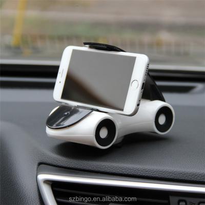 China Universal Adjustable 360 ​​Degree Phone Car Mount Dash Mount Car Shaped GPS Holder Cradle For Smartphone for sale