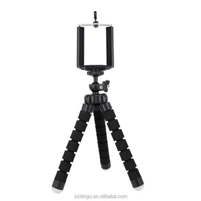 China Adjustable Universal Colors Mobile Phone Holder Tripod Bracket Flexible Mount Monopod For Mobile Phone Camera for sale