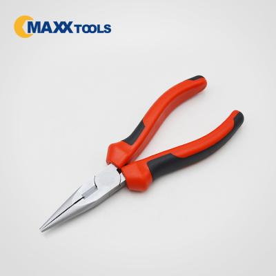 China Germany Type Long Nose Pliers Chrome Vanadium Steel With PVC Handle for sale