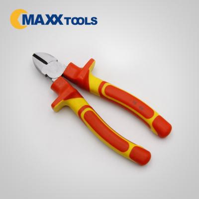 China Cutting VDE Certified Diagonal Cutting Pliers 1000V Insulated Cutting Pliers for sale