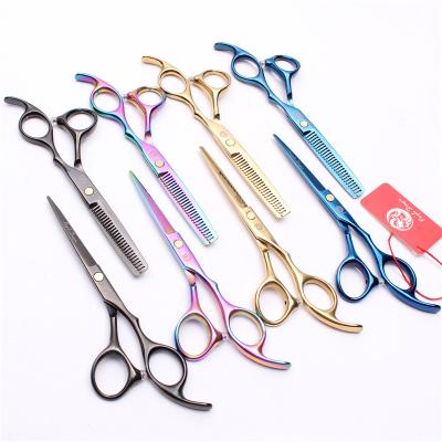 China High Quality Stainless Steel Hair Thinning Scissors Professional Hairdressing Scissors Cutting Clips Barber Scissor Set For Thinning Barber for sale