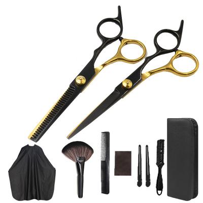 China 7 Inch Stainless Steel Salon Razor Wire Thinning Shear Kit Professional Hair Cutting Scissors Thinning Scissors Set Hairdresser for sale