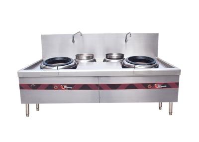 China Double Burner Chinese Cooking Stove / Commercial Gas Cooking Stoves for sale