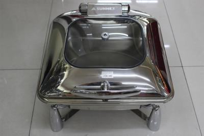 China Contemporary Stainless Steel Cookwares  / Chafing Dish Buffet Set Rectangular Shape for sale