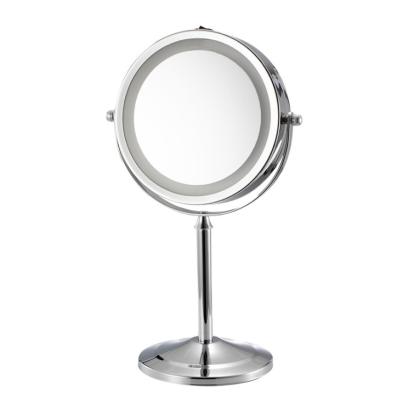 Chine Miroir de coiffeuse double face européen en métal de salle de bains de chambre à coucher de miroir de beauté du miroir HD de coiffeuse de lumière de suffisance de style à vendre