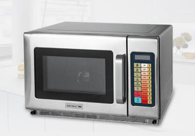 China Microcomputer Control Supermarket Commercial Microwave Oven Stainless Steel Body for sale