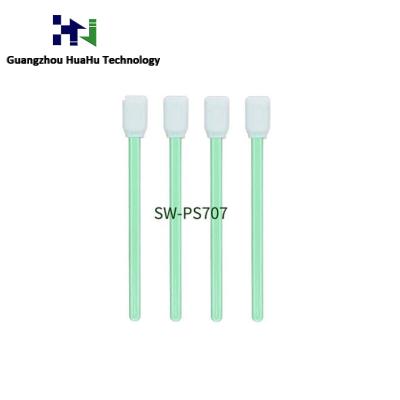 China 100% clean printhead cleaning cotton swab for printhead, cotton stick. 18cm length with green stick for sale