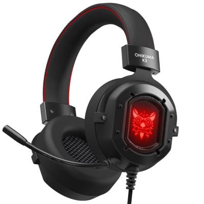 China Gaming Assssories K3 Fashion Style Portable Gaming Headset With Blue LED Light RGB Custom for sale