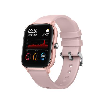 China High quality waterproof touch screen smartwatch P8 man women sports smart watch motion tracker with blood pressure heart rate function for sale