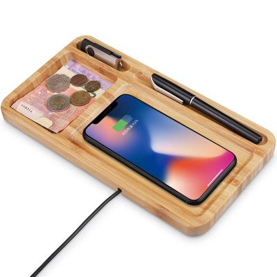 China 2021 new product phone 10w15w mobile phone 3 in 1 wireless charging pad wireless charging station protective wood for sale